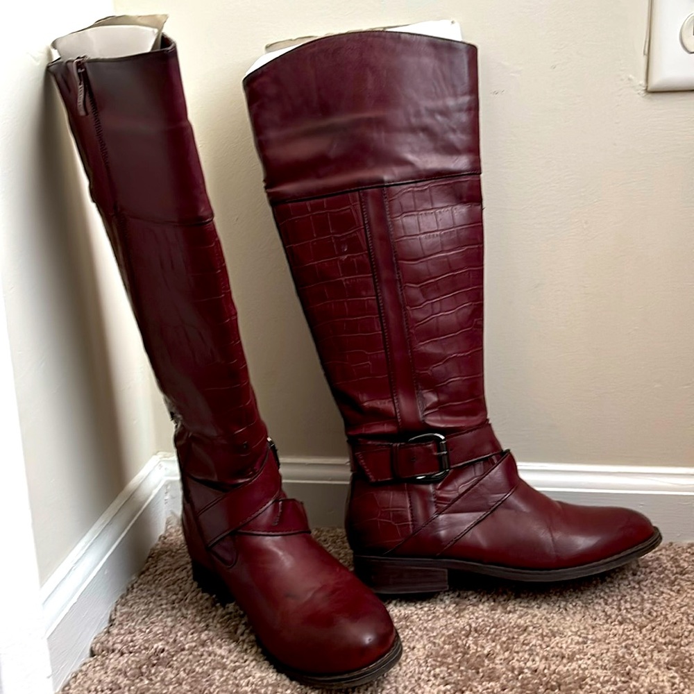 Burgundy Boots